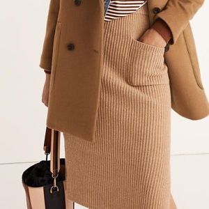 madewell patch pocket sweater skirt